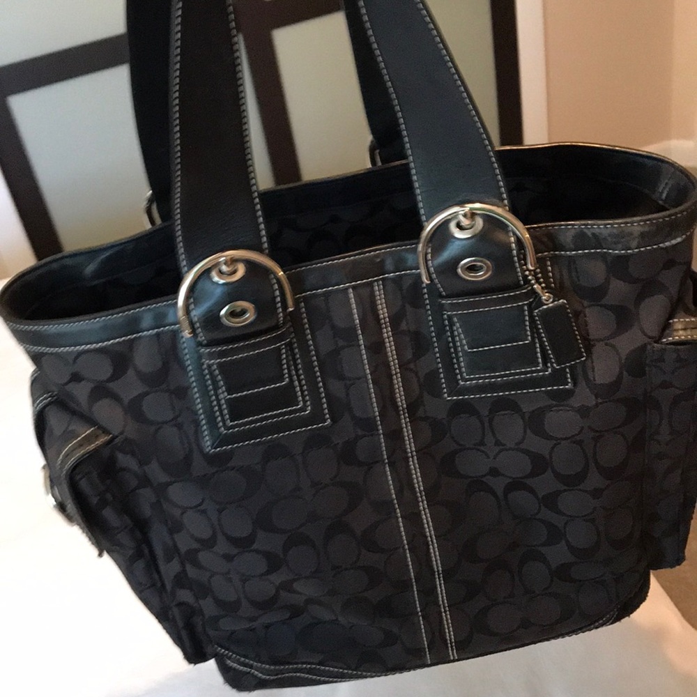 Coach large tote bag